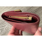 Cartier Burgundy Leather Bifold Wallet with Kisslock Coin Purse