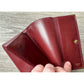 Cartier Burgundy Leather Bifold Wallet with Kisslock Coin Purse