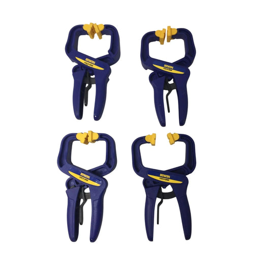 Irwin Quick Grip Blue and Yellow Hand Clamps (4) - A+ Stuff - CLAMP - A+ Stuff