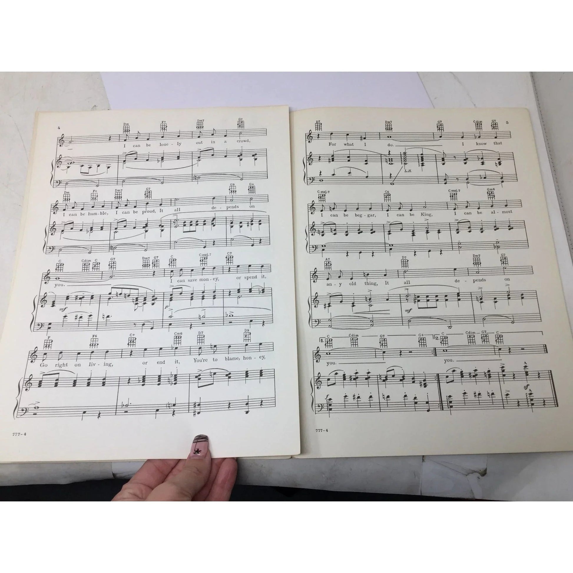 ''It All Depends On You - The Best Things In Life Are Free'' Sheet Music book - A+ Stuff - SHEET MUSIC - A+ Stuff