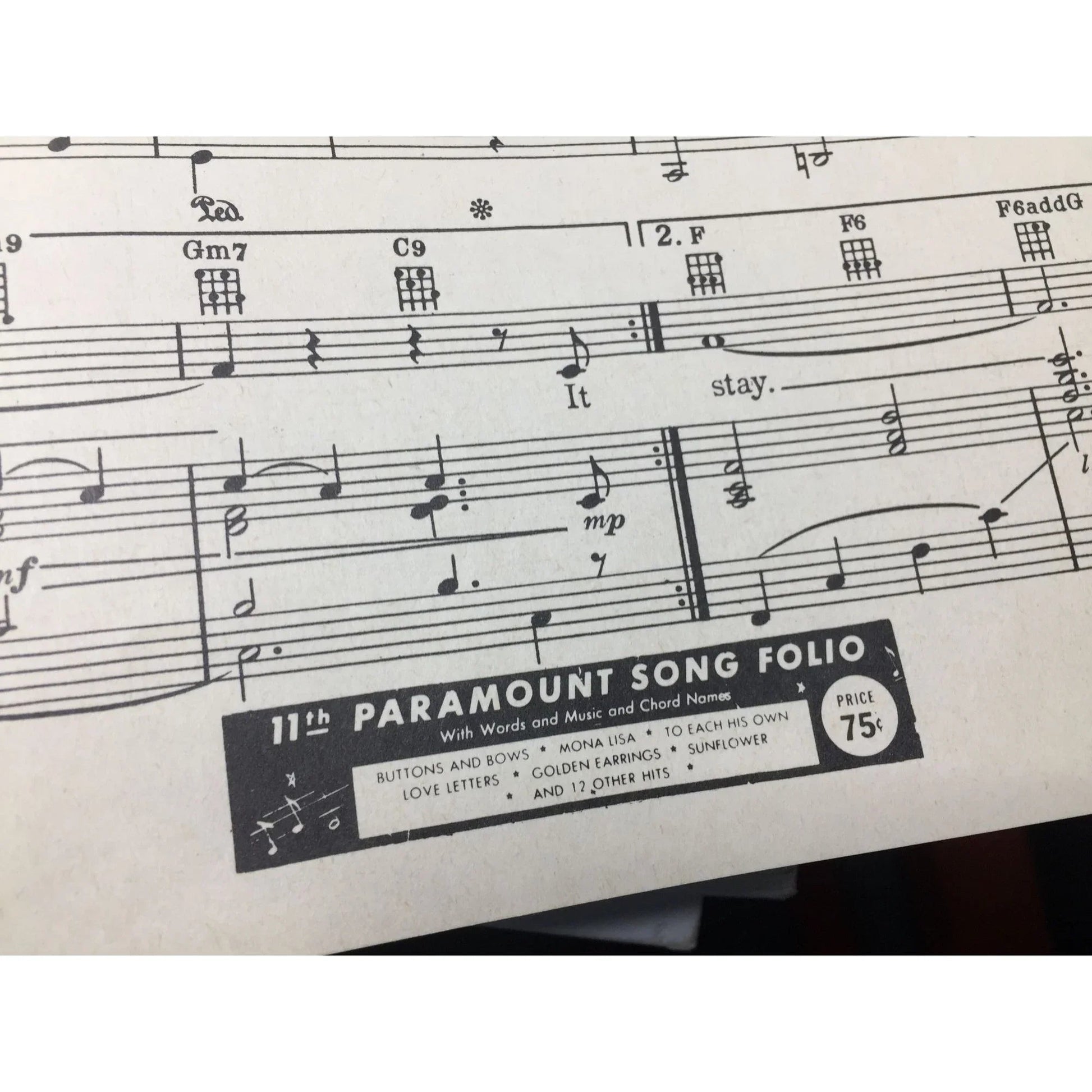 ''It looks like you love me'' by Paul Francis Webster/Sammy Fain - Vintage Sheet Music - A+ Stuff - SHEET MUSIC - A+ Stuff