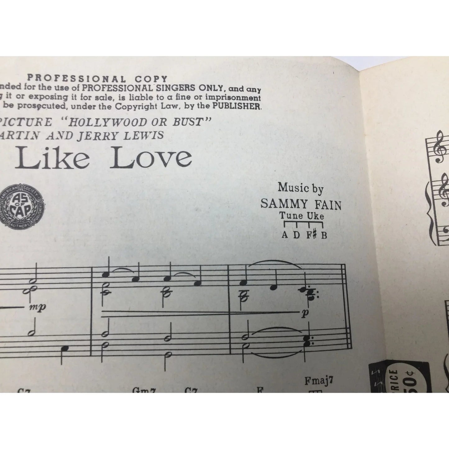 ''It looks like you love me'' by Paul Francis Webster/Sammy Fain - Vintage Sheet Music - A+ Stuff - SHEET MUSIC - A+ Stuff