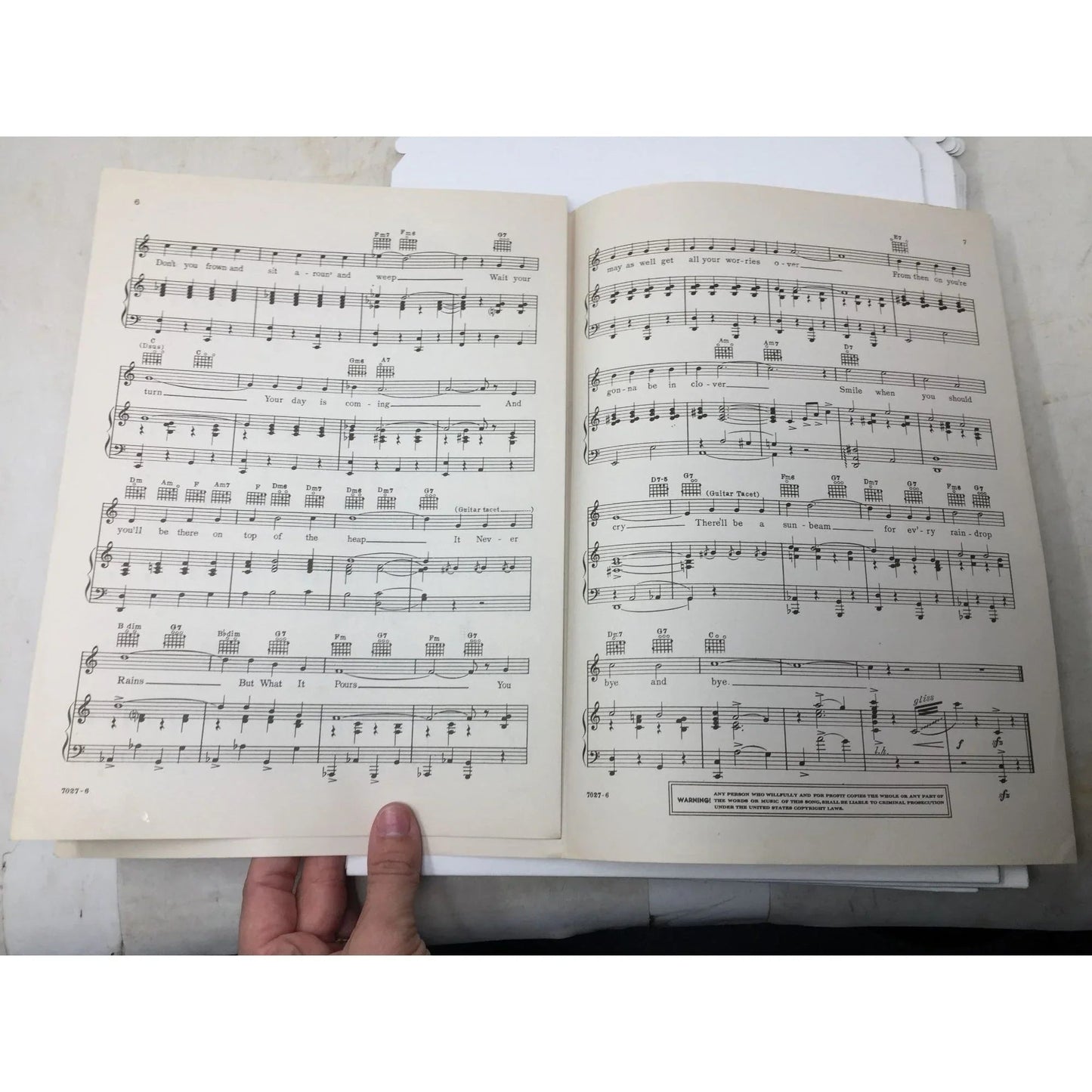 ''It Never Rains, But What it Pours'' Vintage 1938 Sheet Music Book - A+ Stuff - SHEET MUSIC - A+ Stuff