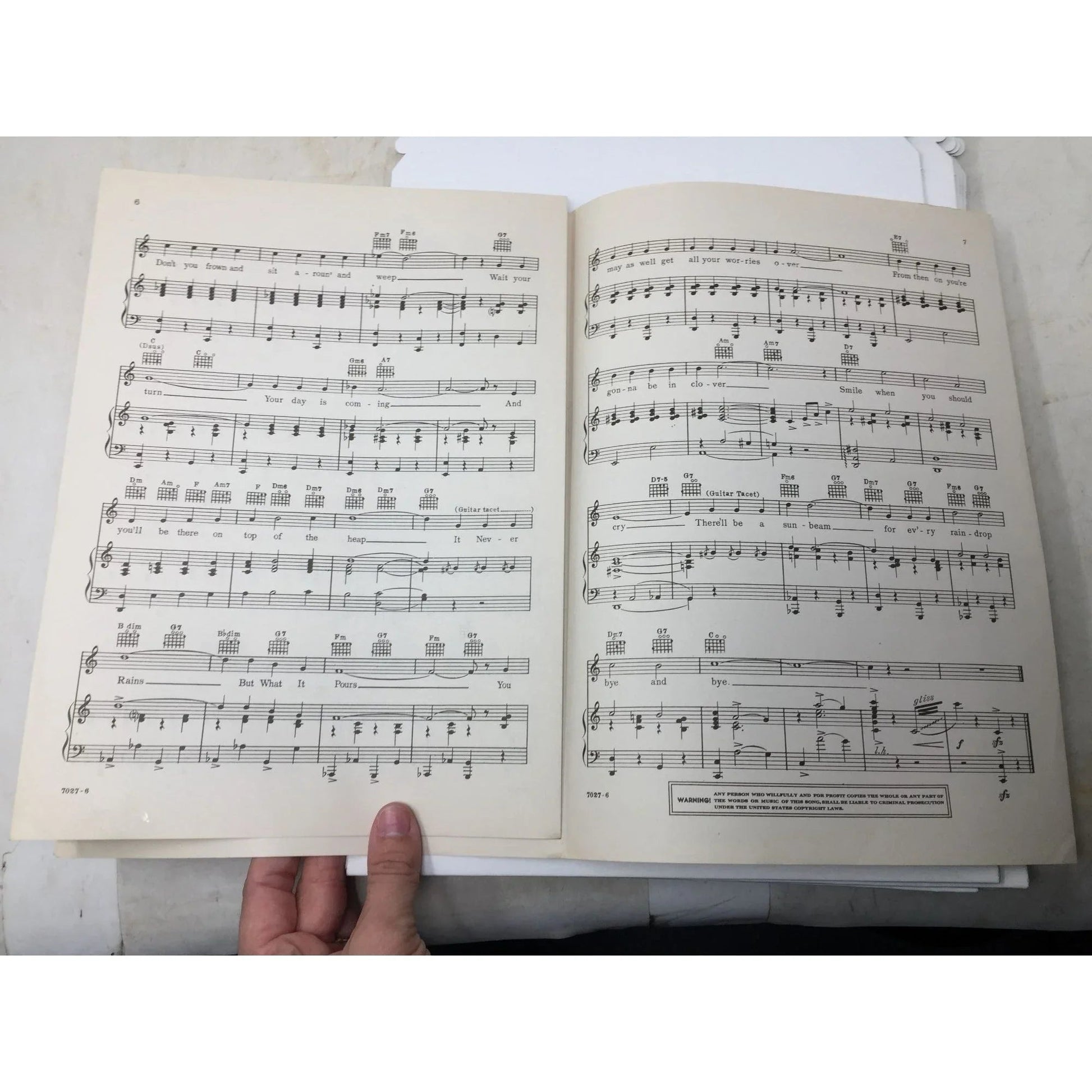 ''It Never Rains, But What it Pours'' Vintage 1938 Sheet Music Book - A+ Stuff - SHEET MUSIC - A+ Stuff