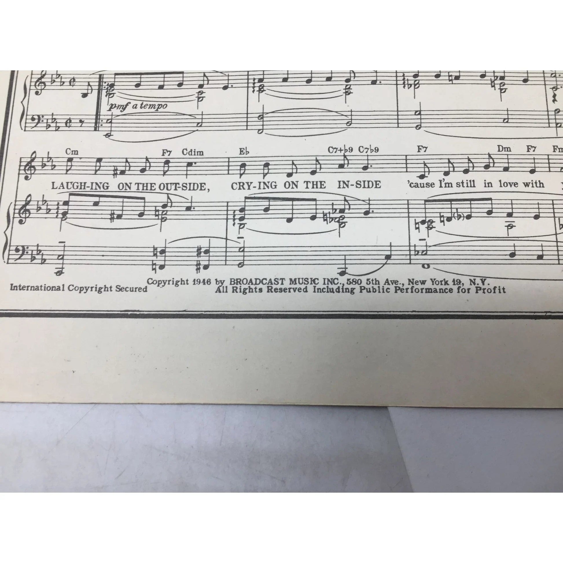 ''It's All Over Now'' by Sunny Skylar and Don Marcotte Vintage 1946 Sheet Music - A+ Stuff - sheet music - A+ Stuff