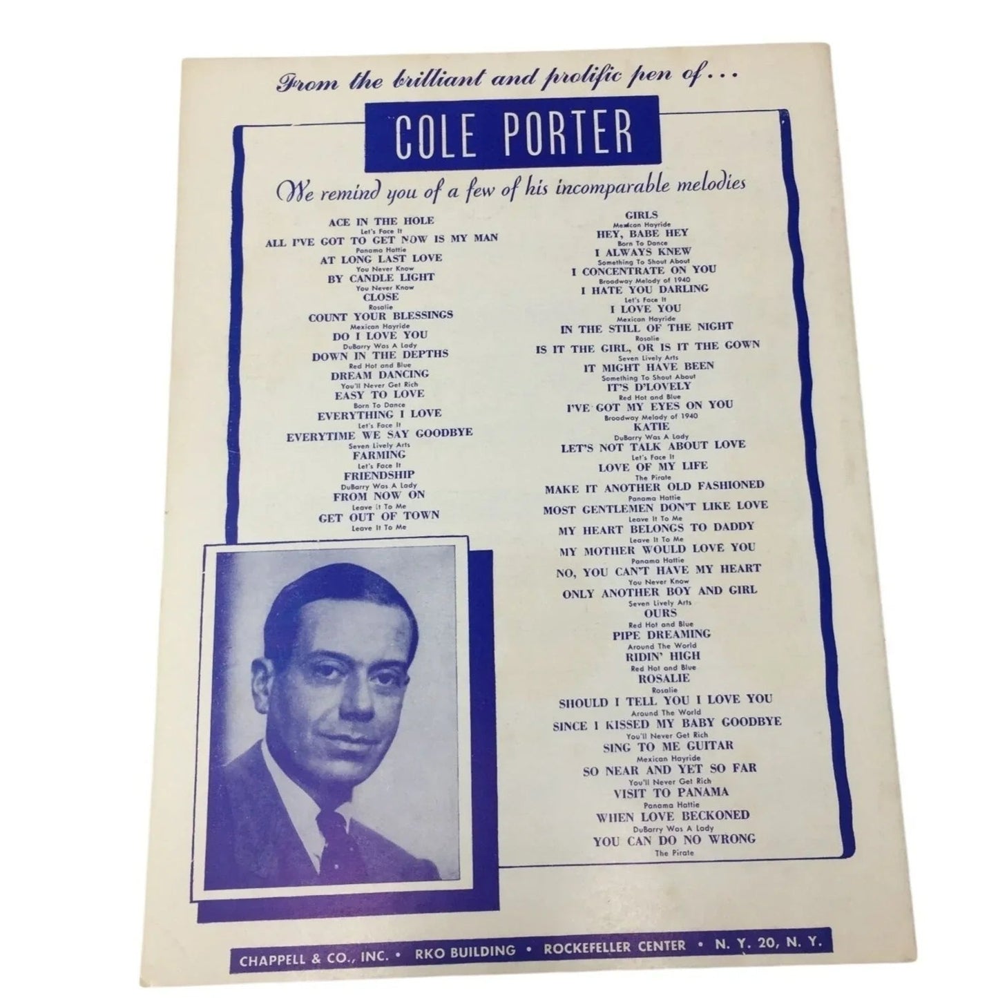 It's All Right With Me Cole Porter's Can - Can Sheet music - A+ Stuff - sheet music - A+ Stuff
