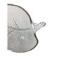 Vintage Leaf Shaped Cut Glass Serving Tray/Bowl - about 9.5'' by 5.5''