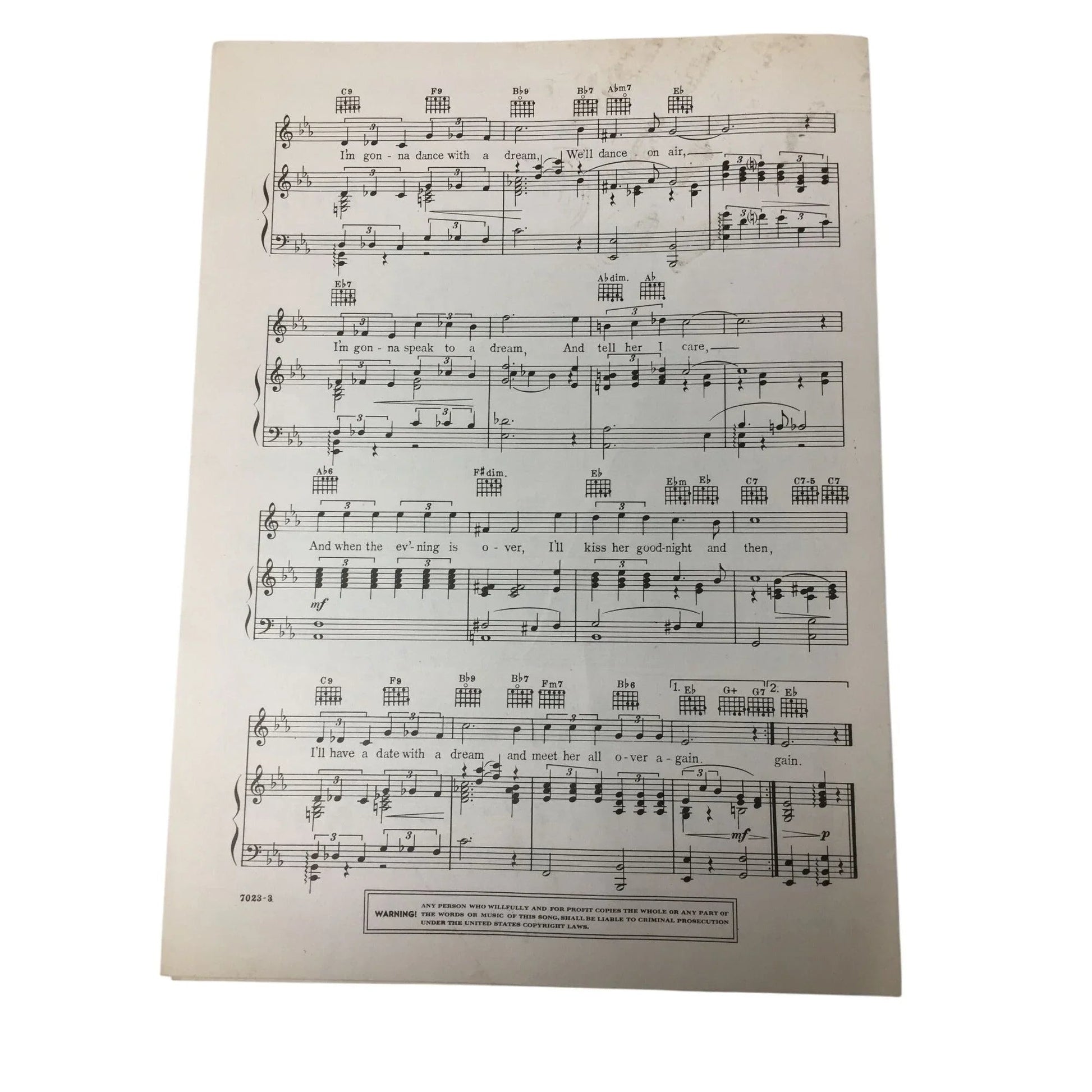 ''I've Got A Date with A Dream'' Sheet Music Book - A+ Stuff - sheet music - A+ Stuff