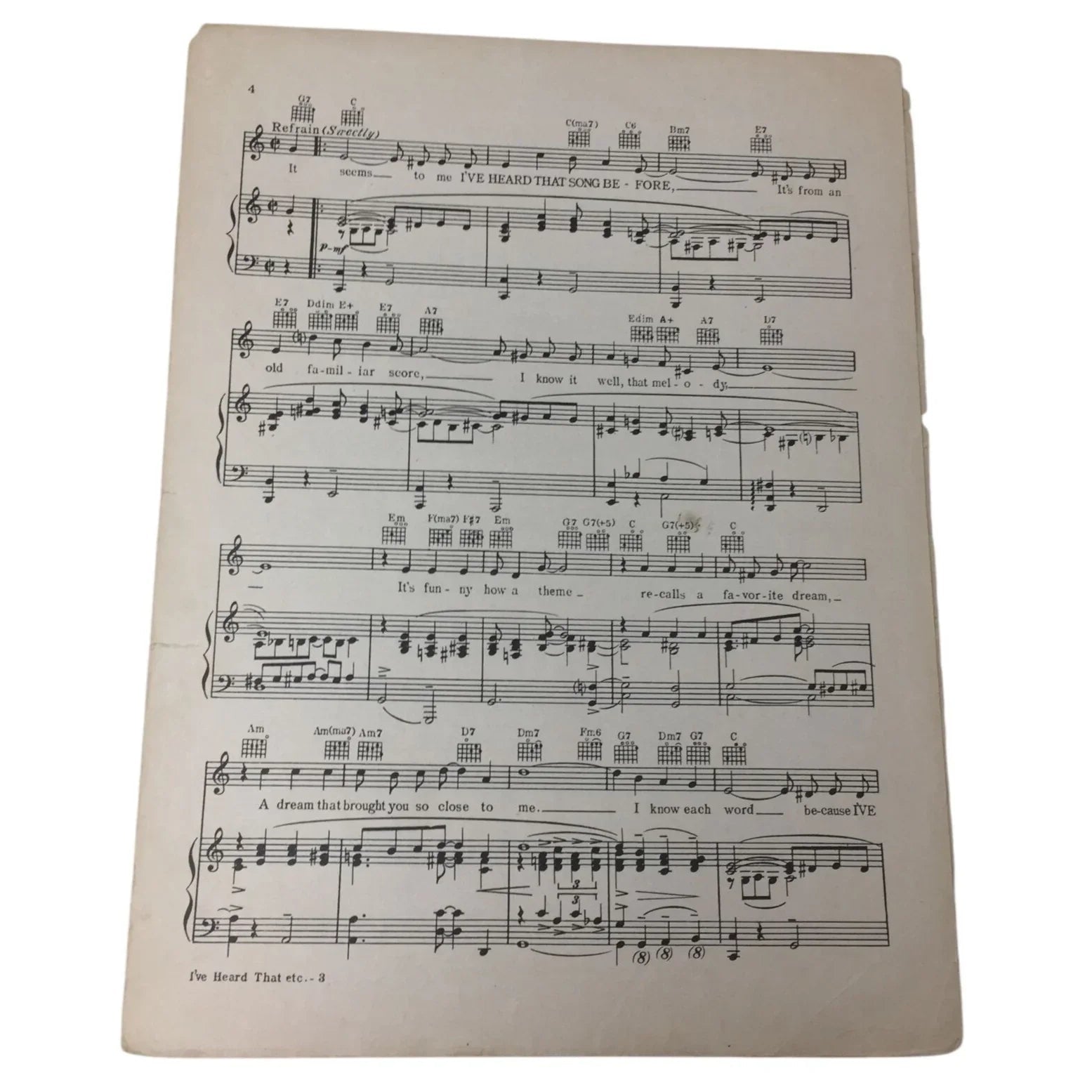 ''I've Heard that Song Before'' Vintage 1942 Sheet music - A+ Stuff - Sheet Music - A+ Stuff