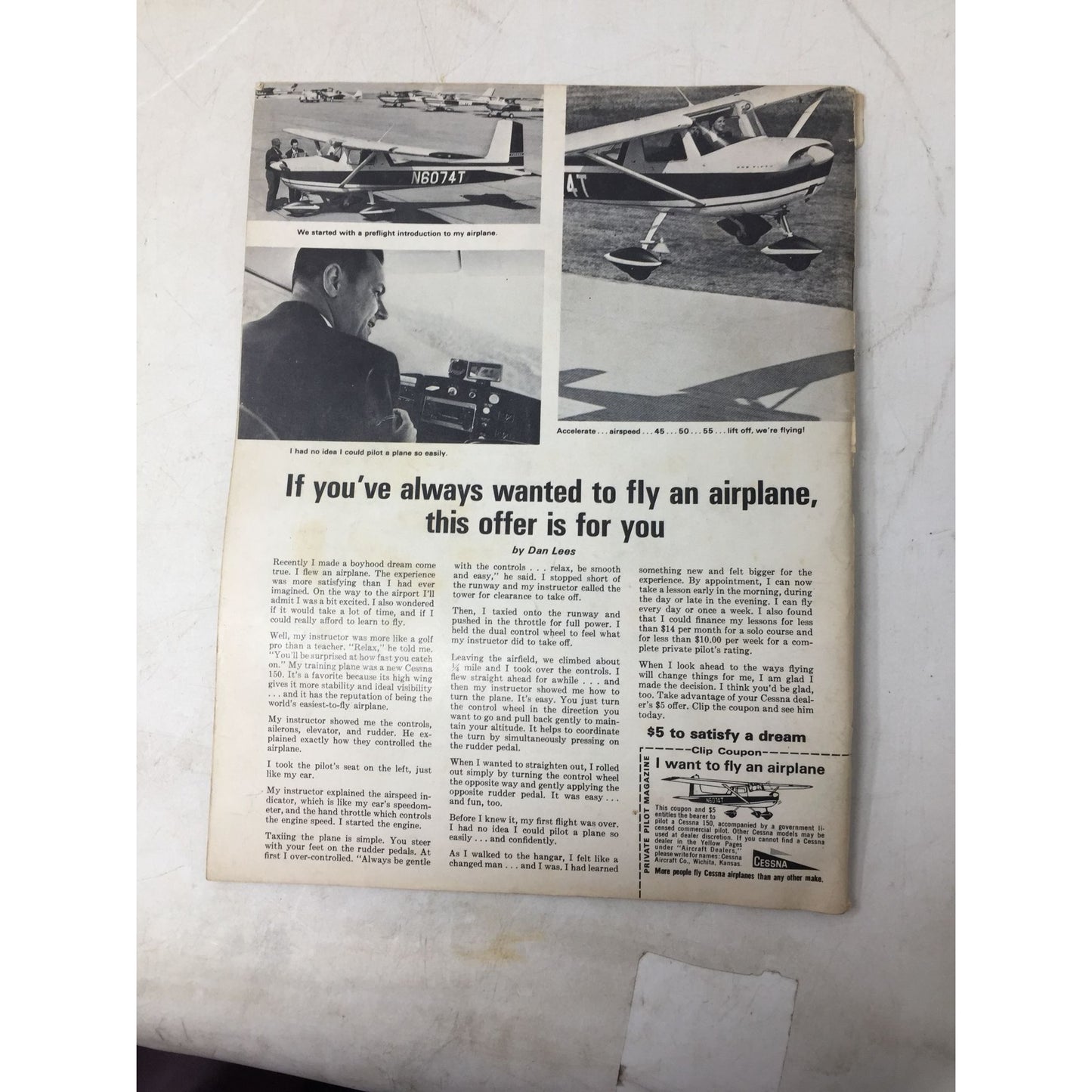 Vintage 1965 Private Pilot magazine