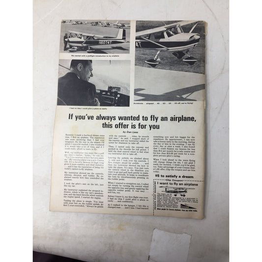 Vintage 1965 Private Pilot magazine