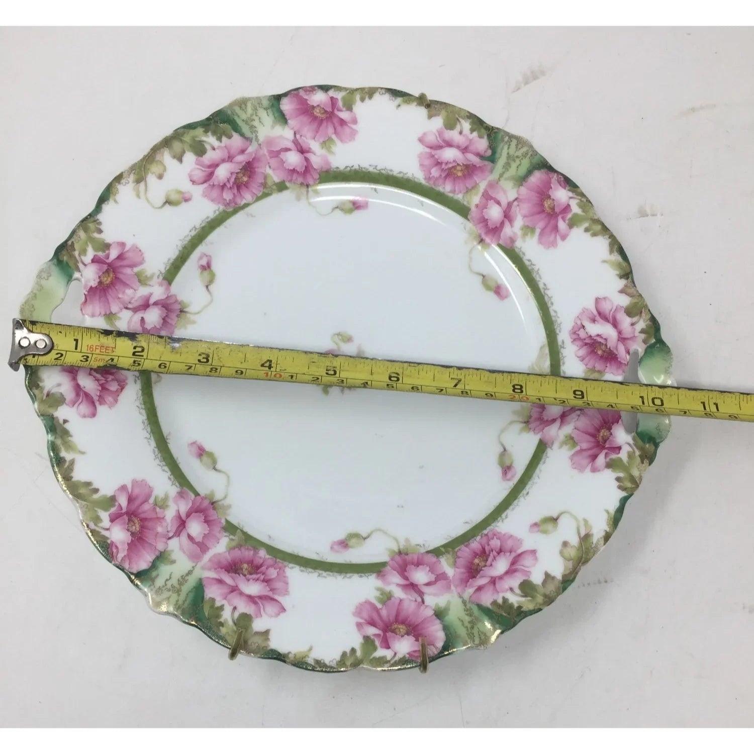 J & C Malmaison Germany Pink Floral Patterned Collectible Plate with Handles - J & C Malmaison - Plates - A+ Stuff