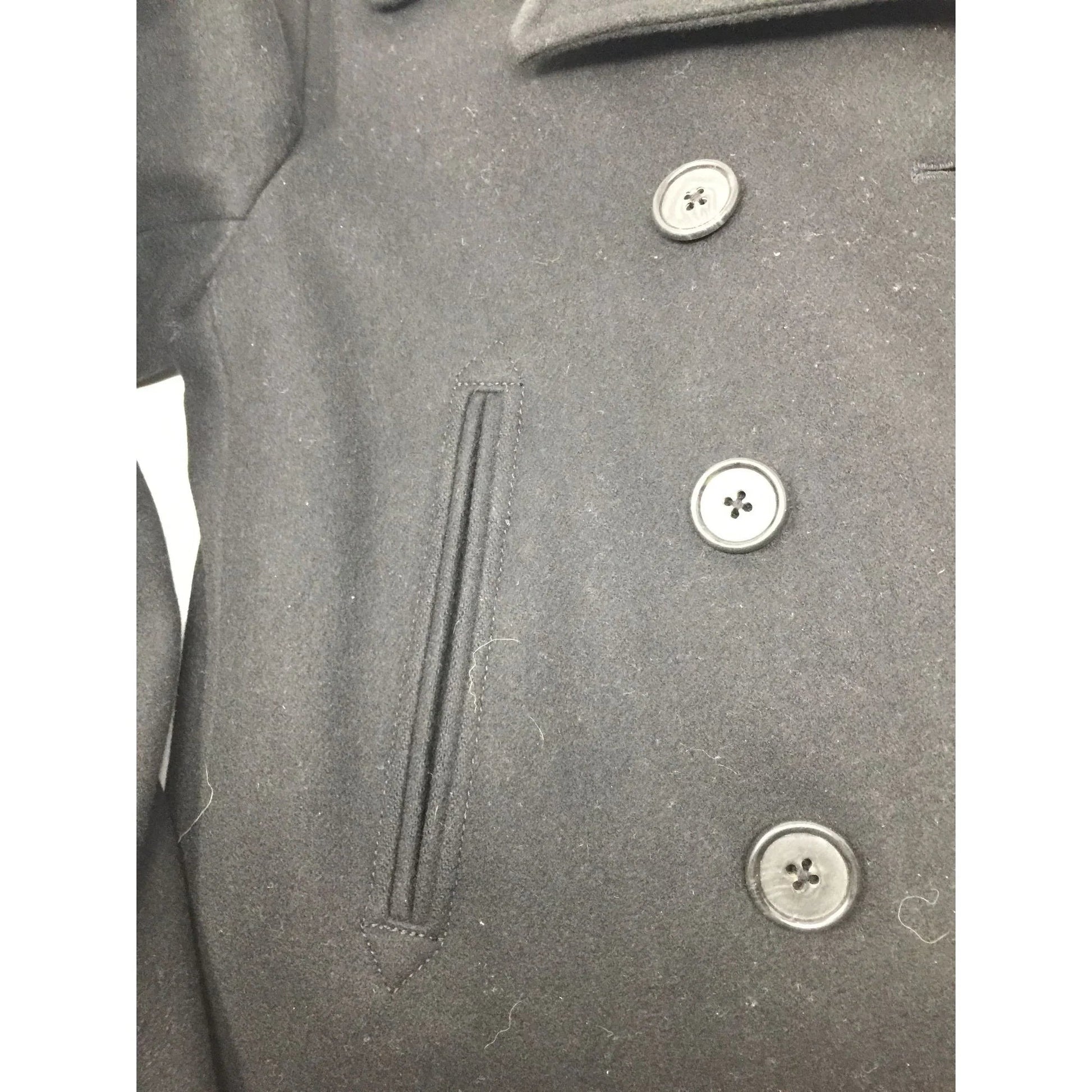 J CREW BLACK BUTTON DOWN PEA COAT WOMENS SIZE MEDIUM - J CREW - Coats & Jackets - A+ Stuff