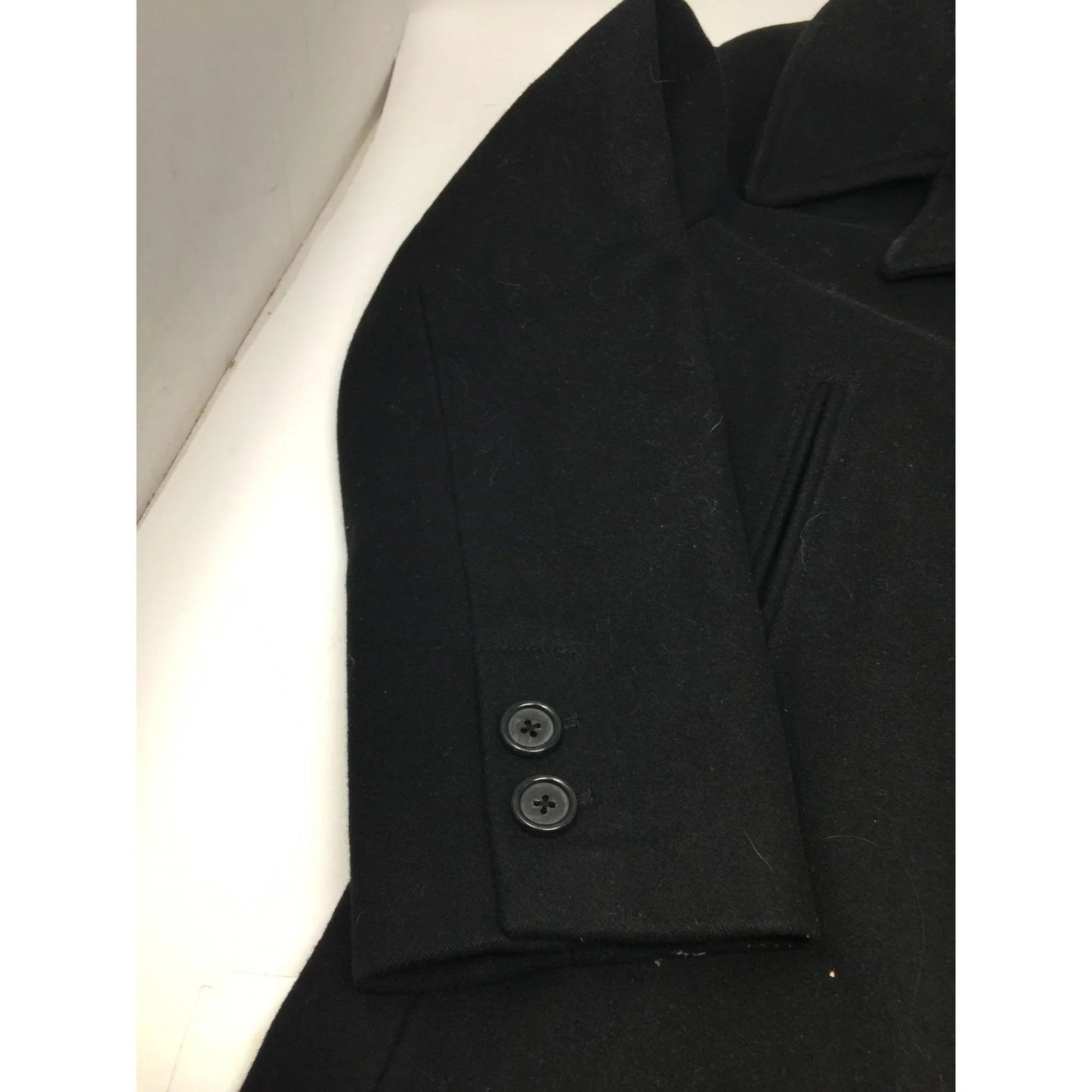 J CREW BLACK BUTTON DOWN PEA COAT WOMENS SIZE MEDIUM - J CREW - Coats & Jackets - A+ Stuff
