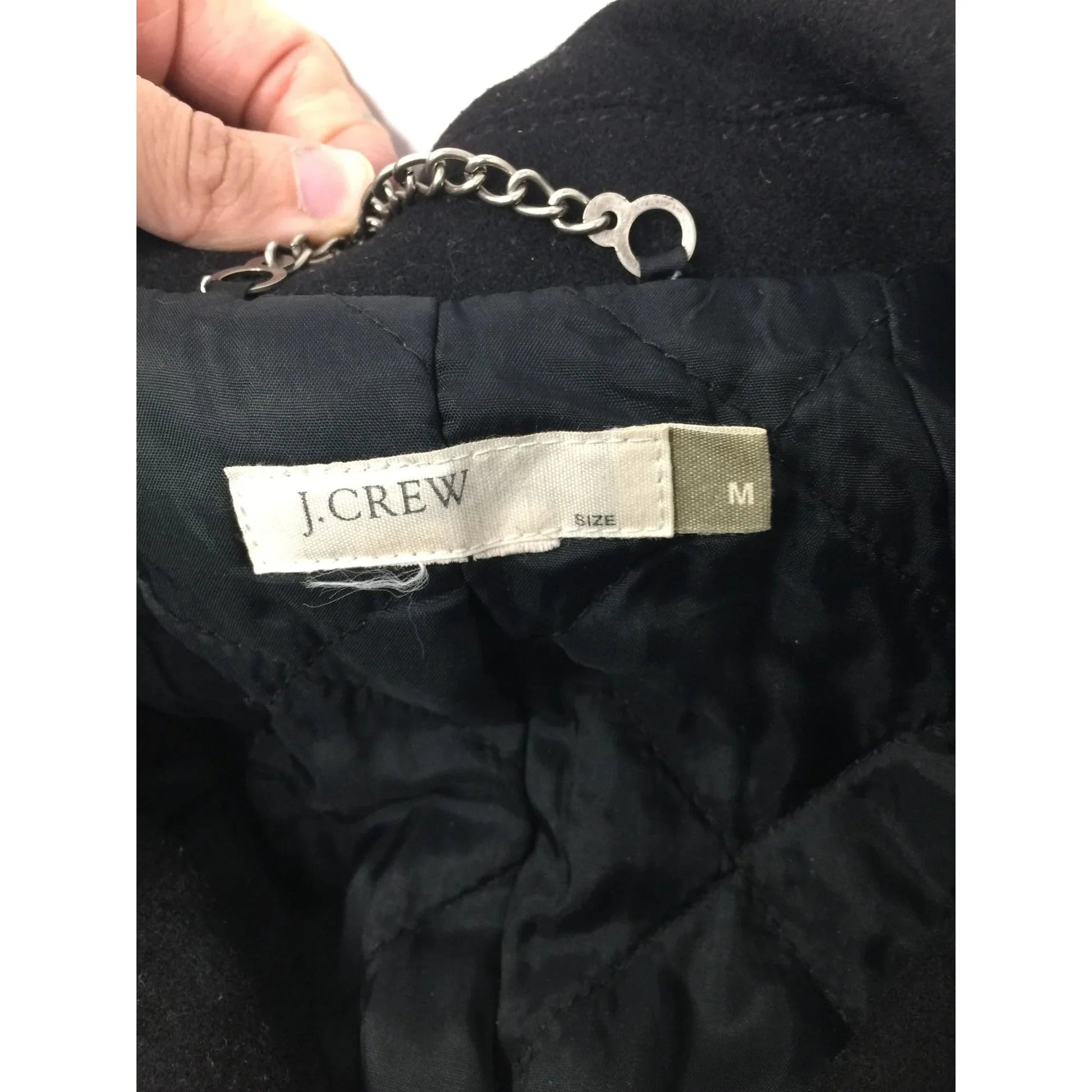 J CREW BLACK BUTTON DOWN PEA COAT WOMENS SIZE MEDIUM - J CREW - Coats & Jackets - A+ Stuff