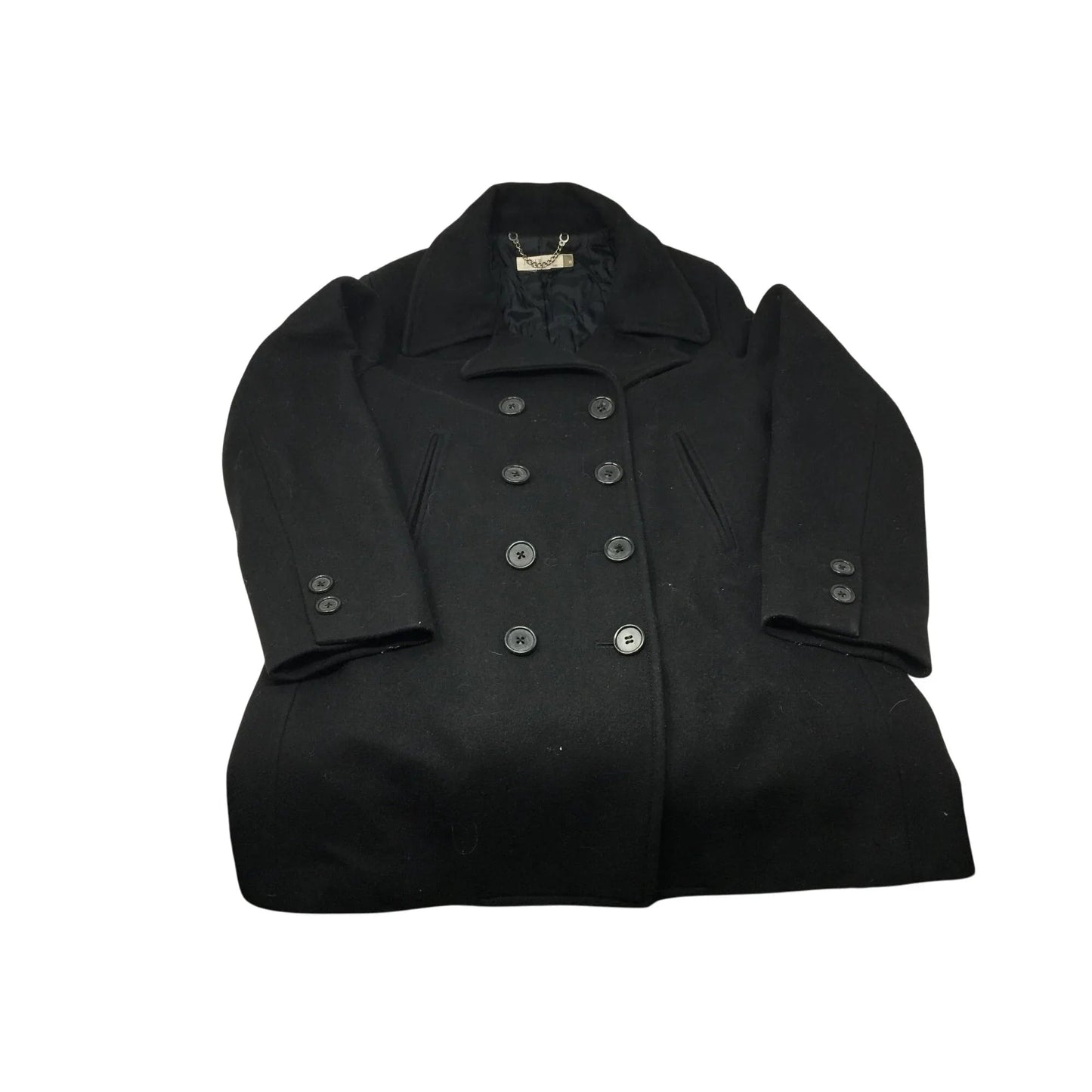 J CREW BLACK BUTTON DOWN PEA COAT WOMENS SIZE MEDIUM - J CREW - Coats & Jackets - A+ Stuff