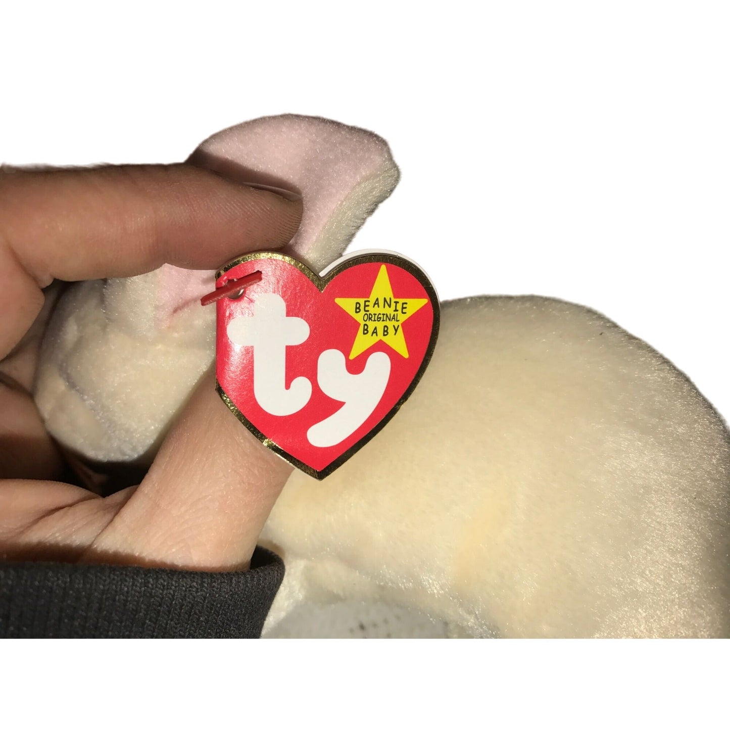 Vintage TY Beanie Baby Nibbler - Rabbit - 1999 - Gasport - no Canada A+ Stuff  A+ Stuff