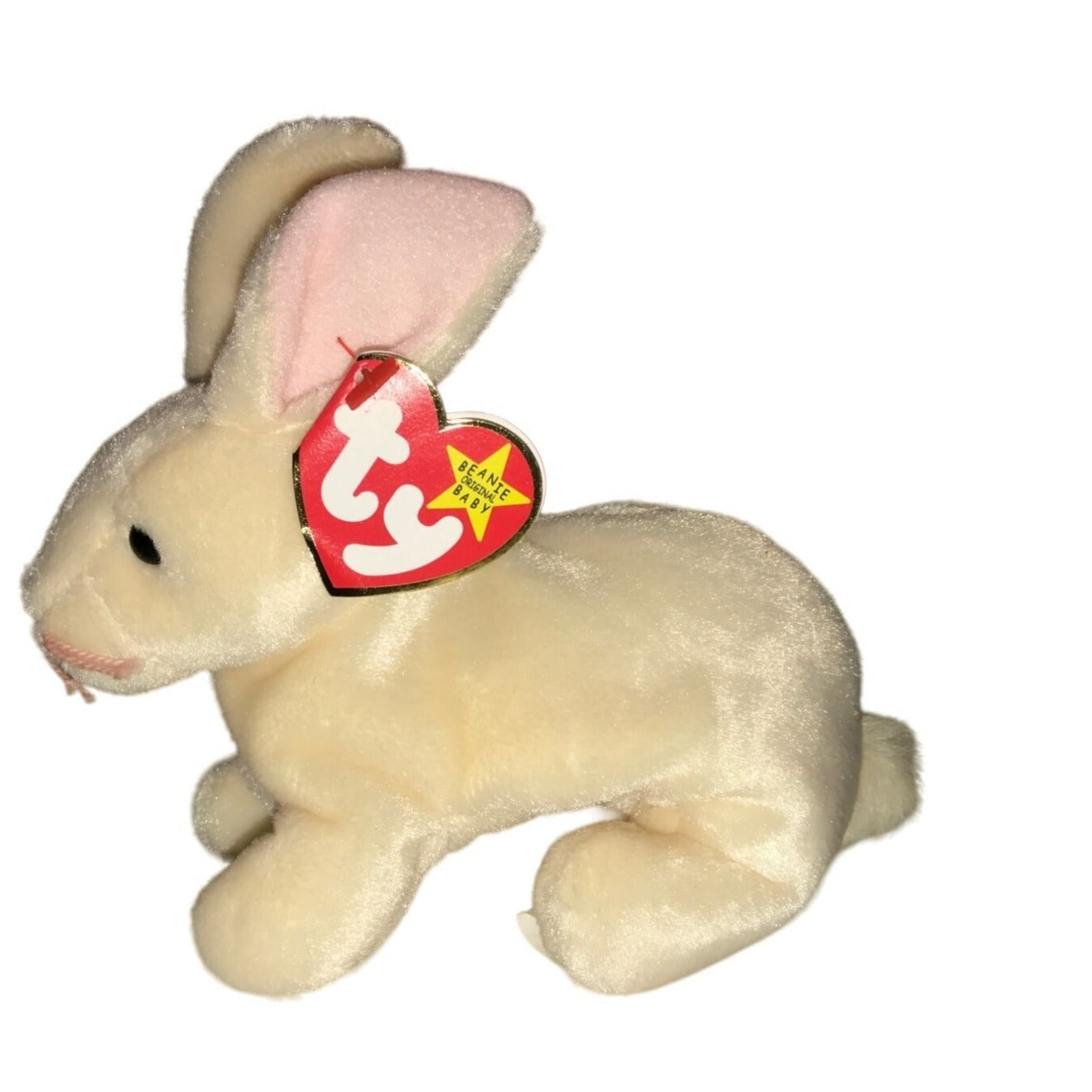 Vintage TY Beanie Baby Nibbler - Rabbit - 1999 - Gasport - no Canada A+ Stuff  A+ Stuff