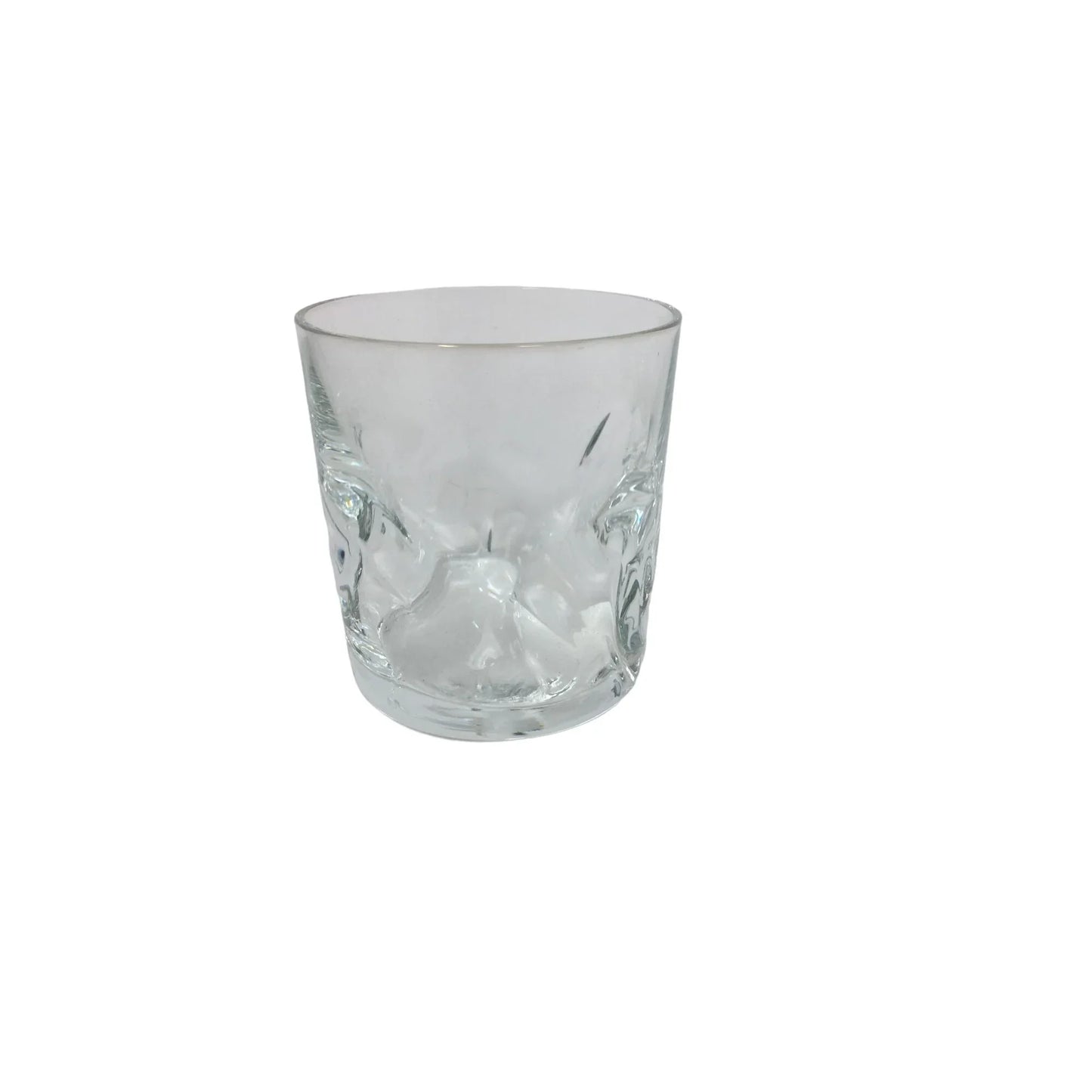 Vintage Set of 6 Clear Glass Drinking Glasses with Stirrers - A+ Stuff