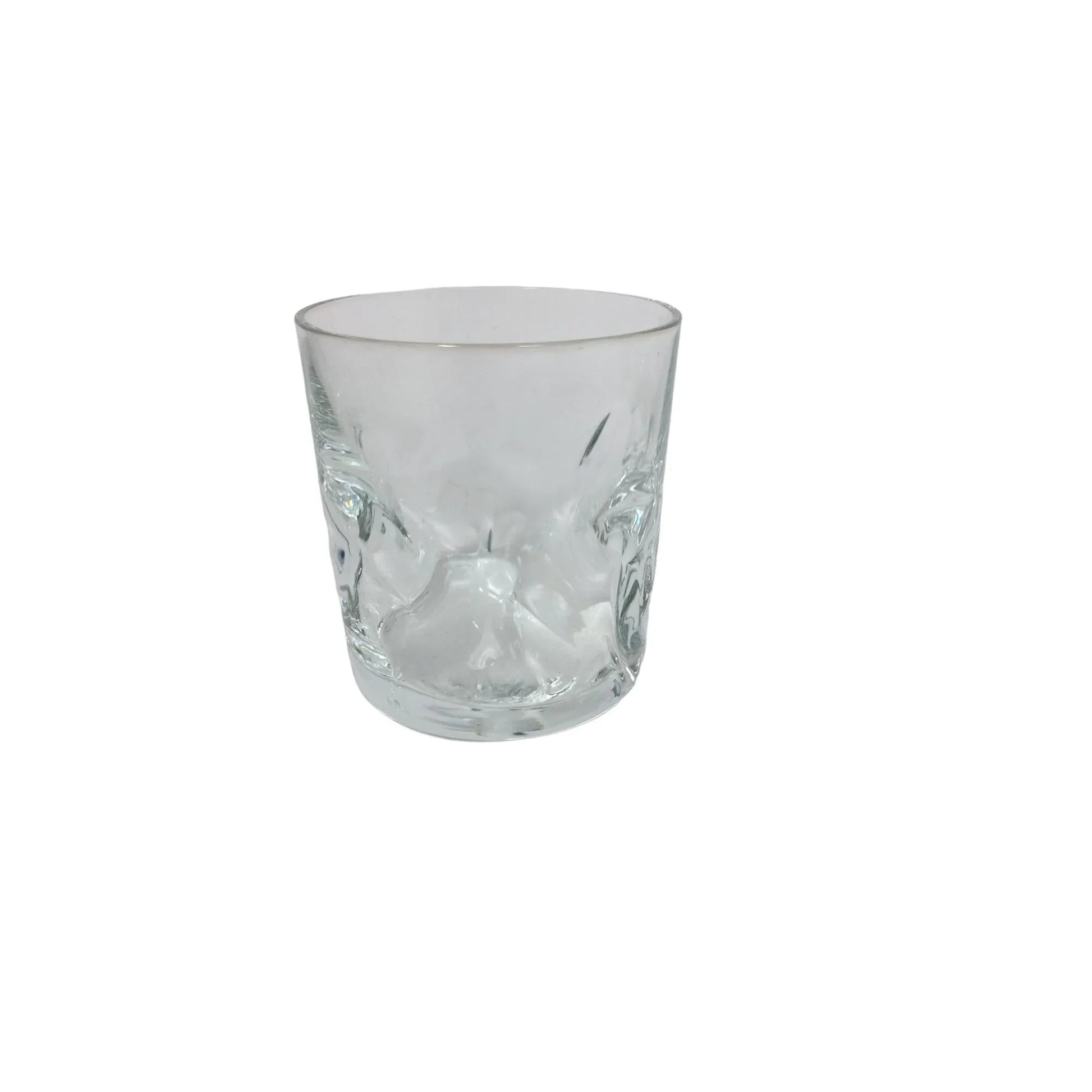 Vintage Set of 6 Clear Glass Drinking Glasses with Stirrers - A+ Stuff