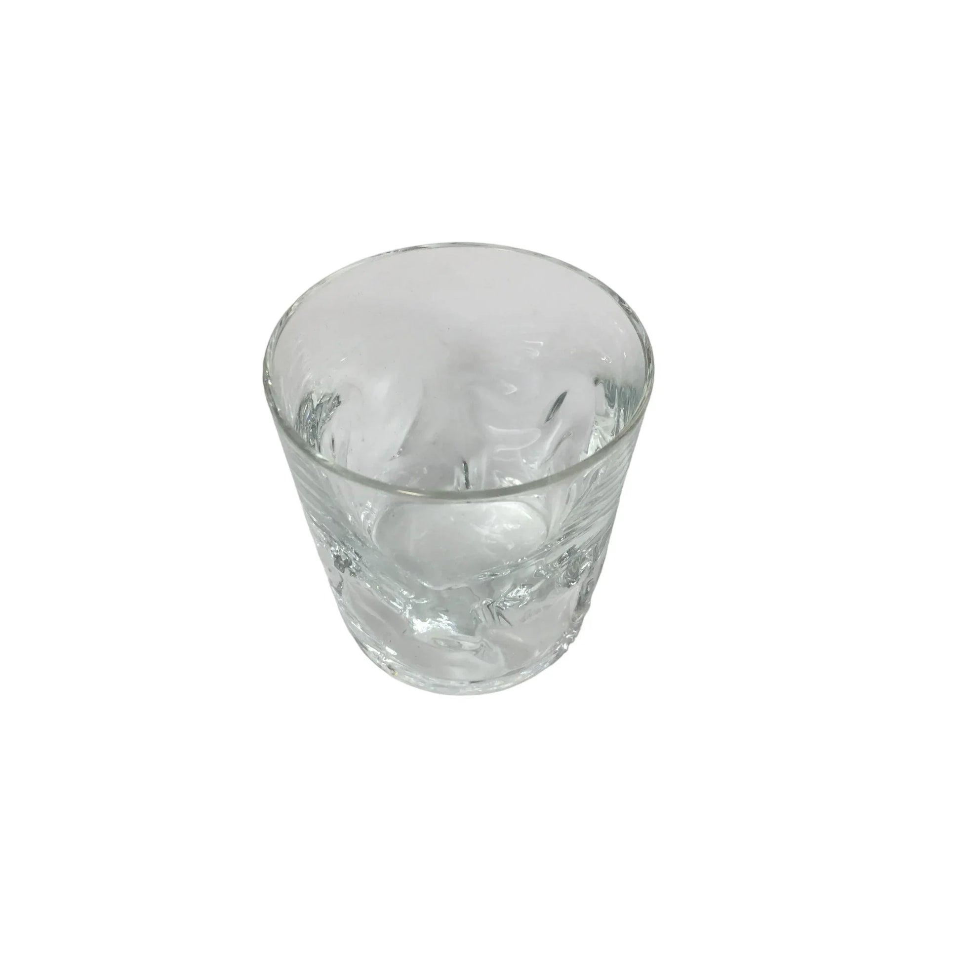 Vintage Set of 6 Clear Glass Drinking Glasses with Stirrers - A+ Stuff