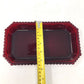 Vintage Avon 1876 Cape Cod Collection Ruby Red Glass Divided Condiment / Relish Dish Avon  A+ Stuff Drinking, Dining & More