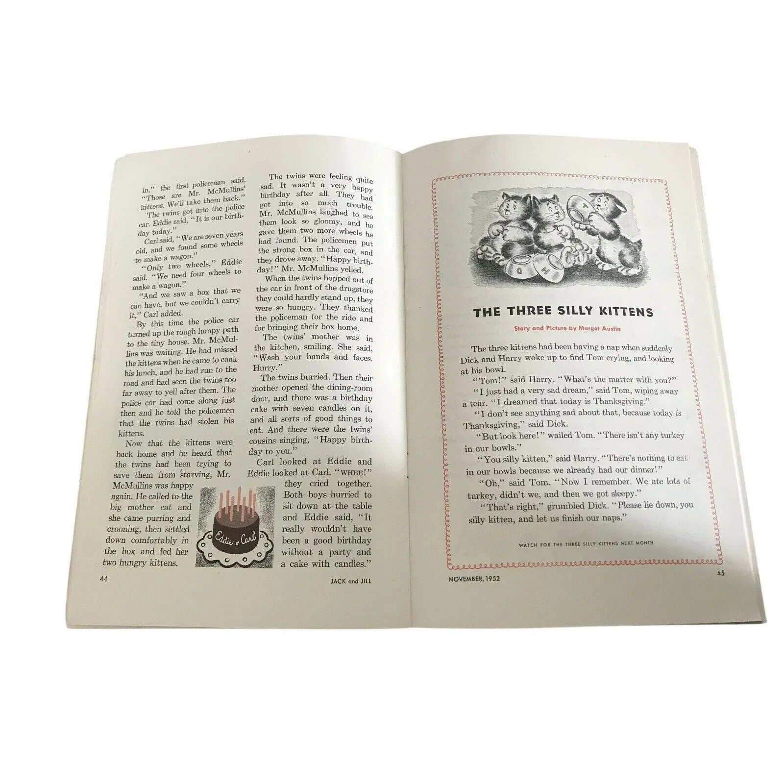 Jack and Jill Children's Magazine - November 1952 Stories, Games and Activities - Jack & Jill - Children's Magazine - A+ Stuff