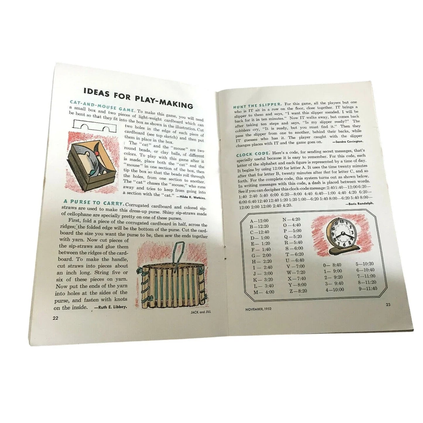 Jack and Jill Children's Magazine - November 1952 Stories, Games and Activities - Jack & Jill - Children's Magazine - A+ Stuff