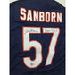 Jack Sanborn Autographed Navy Blue Short Sleeved Jersey Size XL - A+ Stuff - Sports Collectibles - A+ Stuff