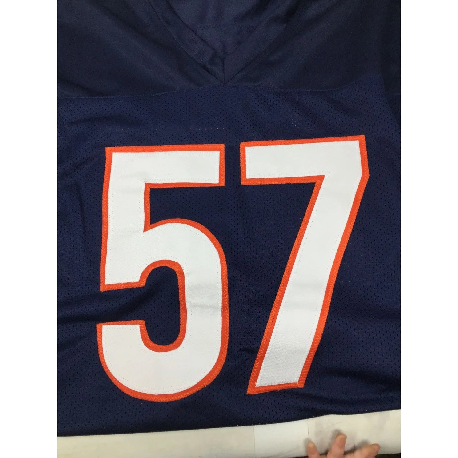 Jack Sanborn Autographed Navy Blue Short Sleeved Jersey Size XL - A+ Stuff - Sports Collectibles - A+ Stuff