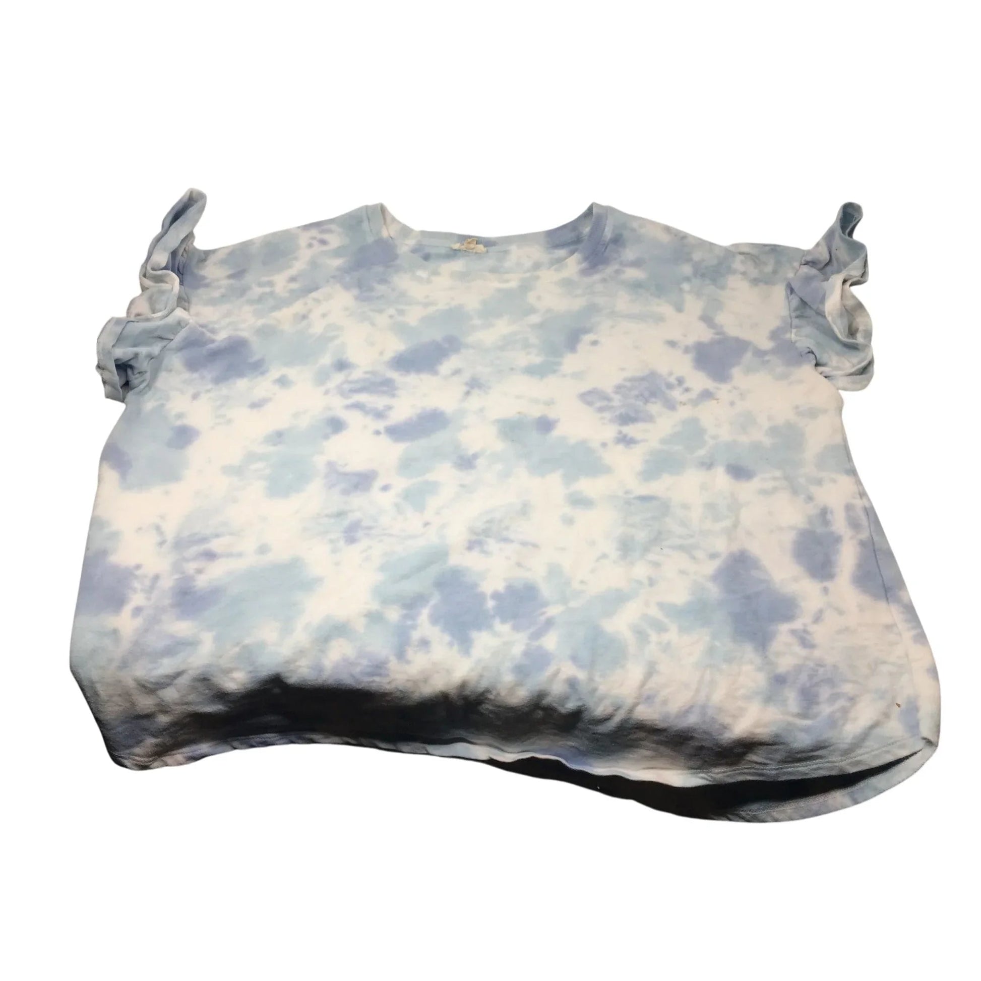 ''Jane and Delaney'' Womens Size 3X Tie Dyed Blue & White Short Sleeve Shirt - jane and Delaney - Shirts & Tops - A+ Stuff