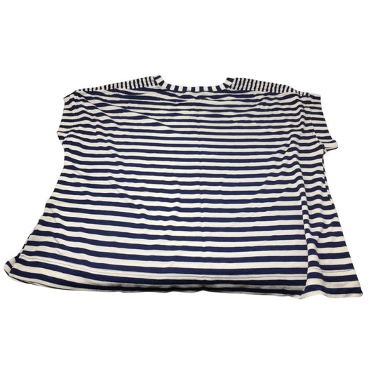 JANE + DELANCE BLUE AND WHITE STRIPED WOMENS SHIRT SIZE 2X - JANE + DELANCE - Shirts & Tops - A+ Stuff