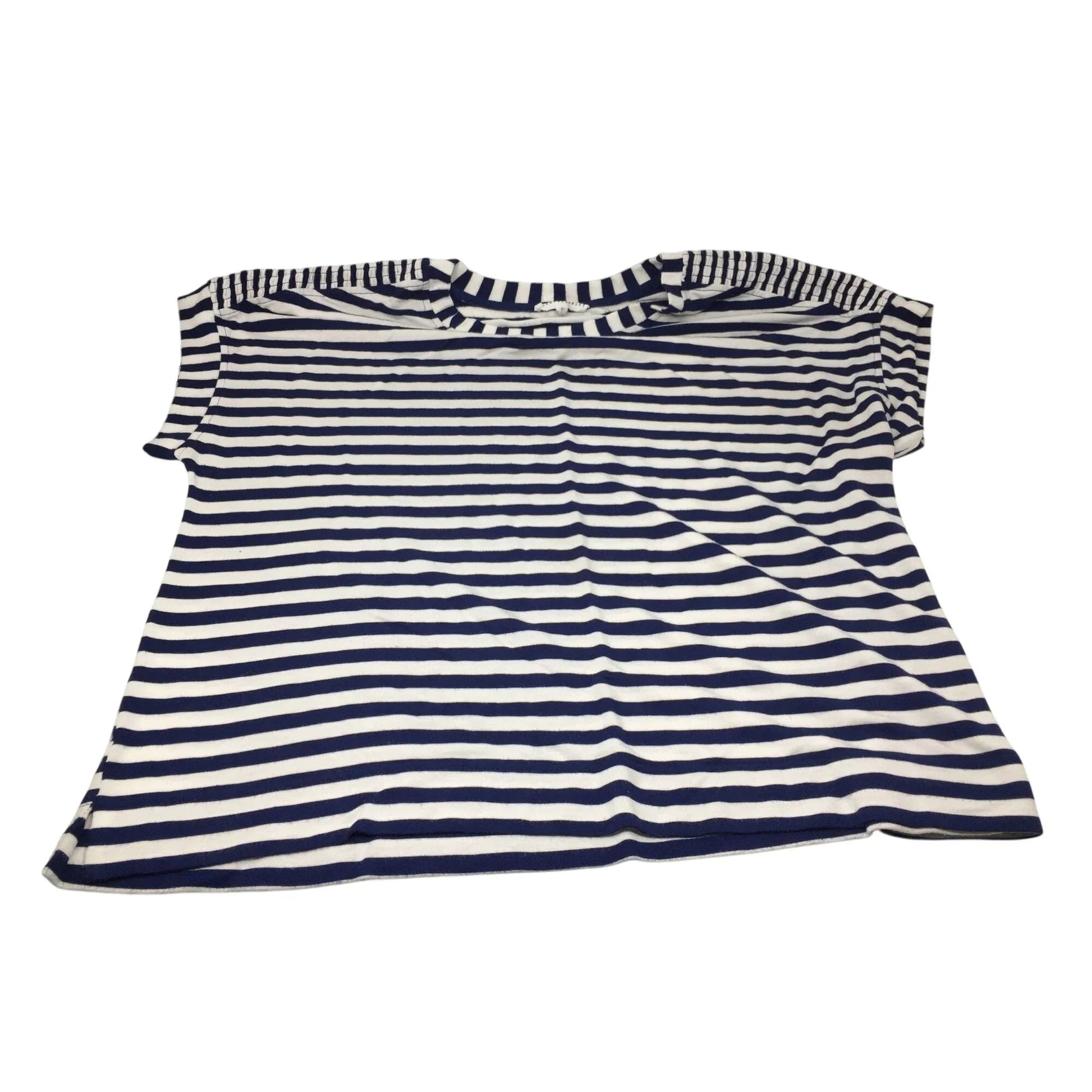 JANE + DELANCE BLUE AND WHITE STRIPED WOMENS SHIRT SIZE 2X - JANE + DELANCE - Shirts & Tops - A+ Stuff