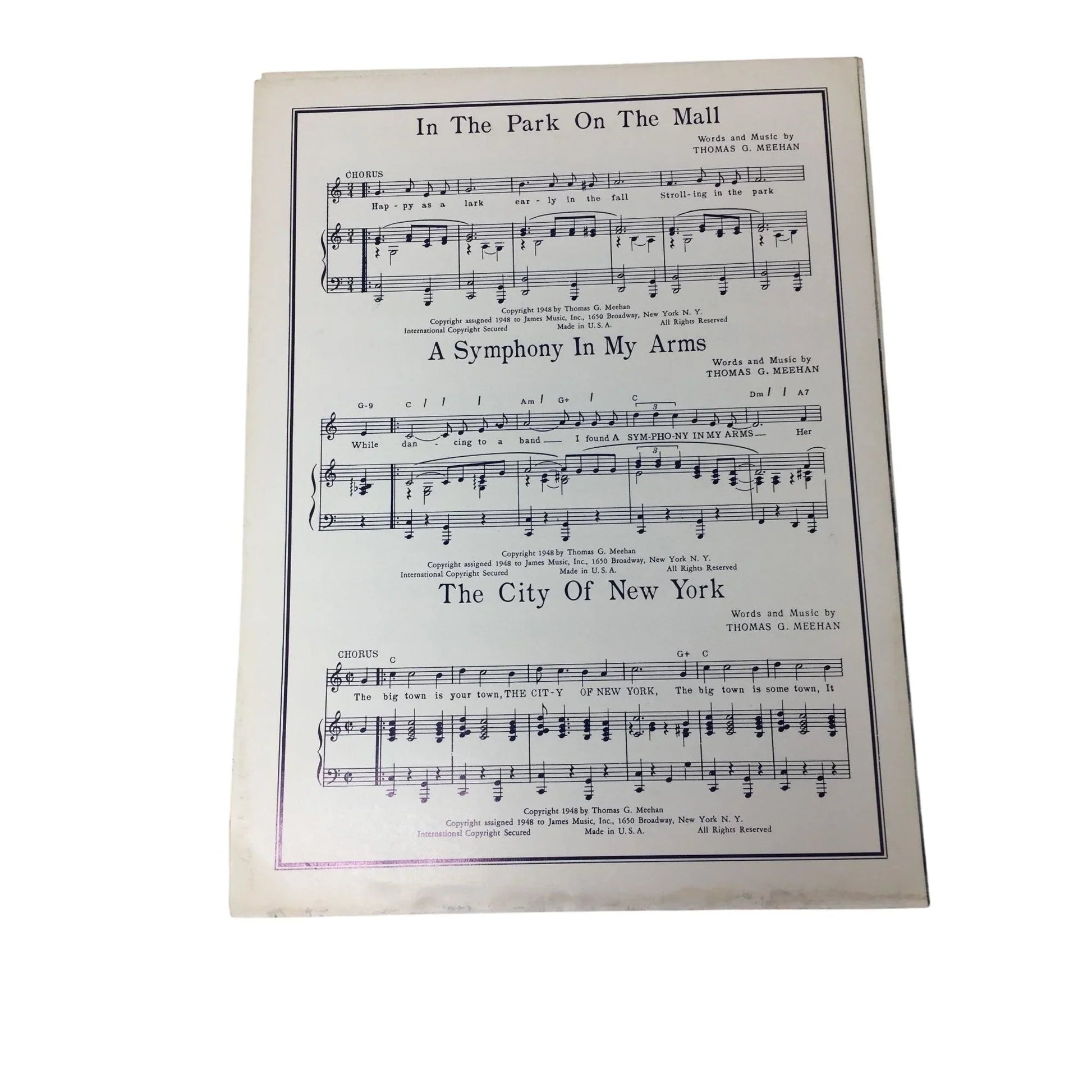 ''JANIE AND ME'' by Thos G Meehan Vintage 1948 sheet music - A+ Stuff - SHEET MUSIC - A+ Stuff