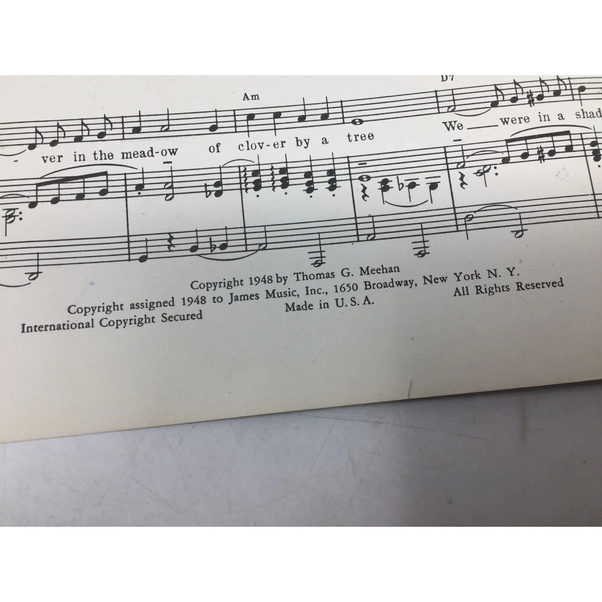 ''JANIE AND ME'' by Thos G Meehan Vintage 1948 sheet music - A+ Stuff - SHEET MUSIC - A+ Stuff