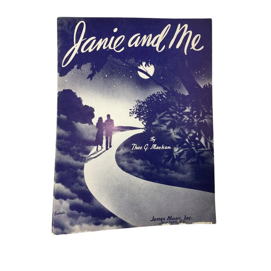 ''JANIE AND ME'' by Thos G Meehan Vintage 1948 sheet music - A+ Stuff - SHEET MUSIC - A+ Stuff