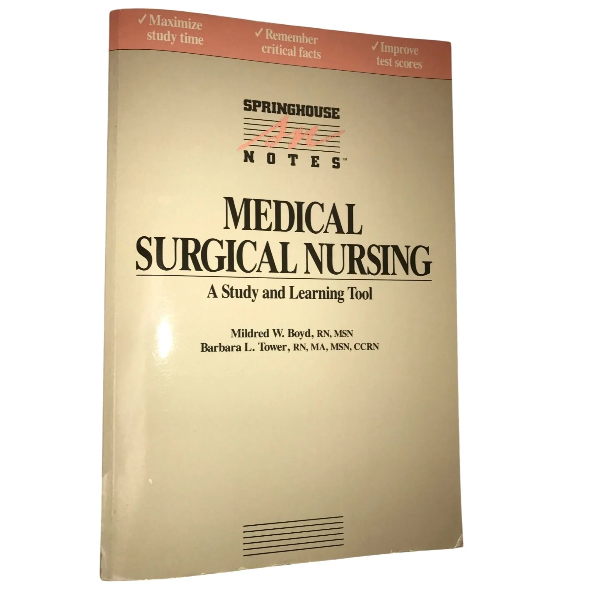 Medical Surgical Nursing A Study & Learning Tool (Springhouse Notes) Book - A+ Stuff
