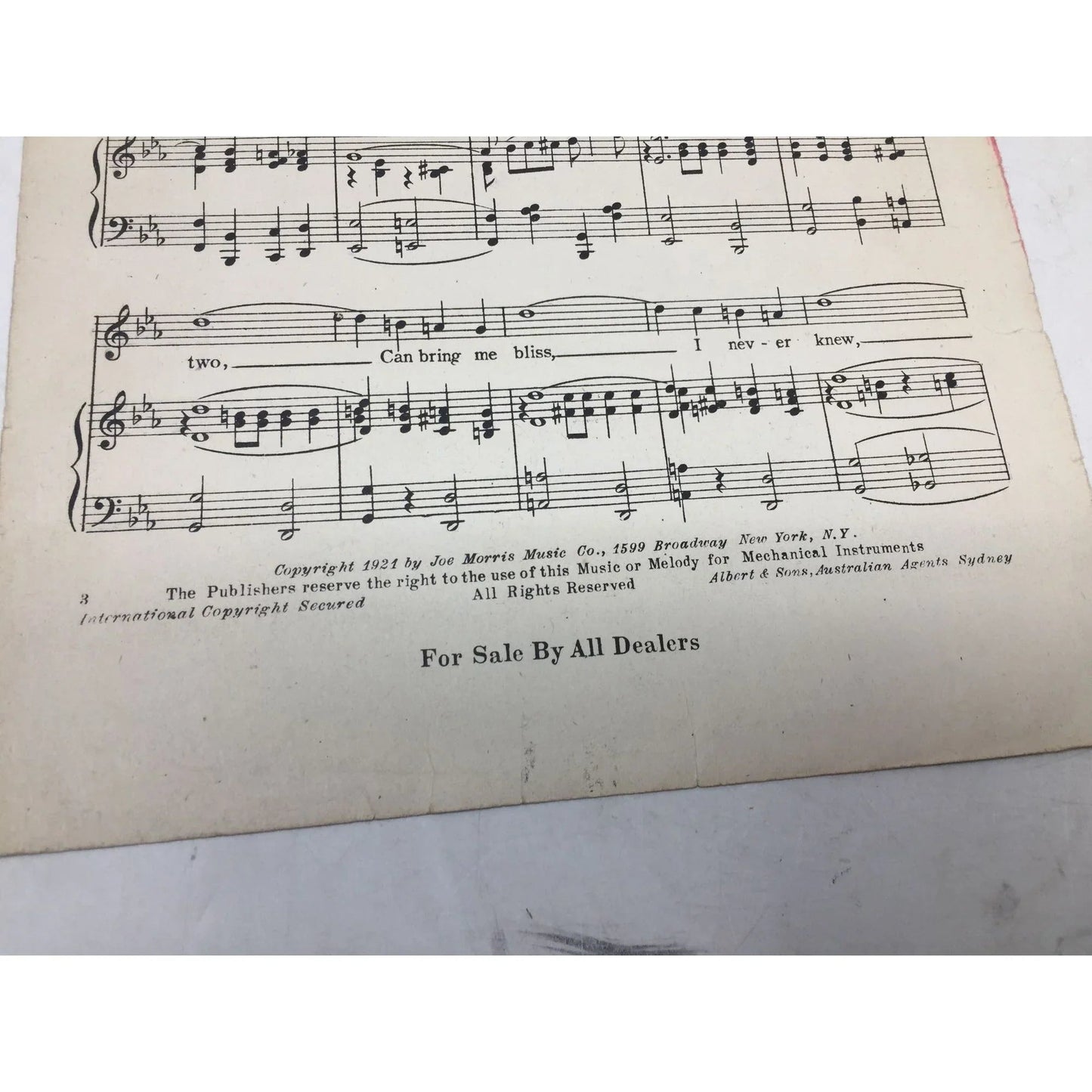 ''JEALOUS OF YOU'' ANTIQUE SHEET MUSIC BOOK - A+ Stuff - SHEET MUSIC - A+ Stuff