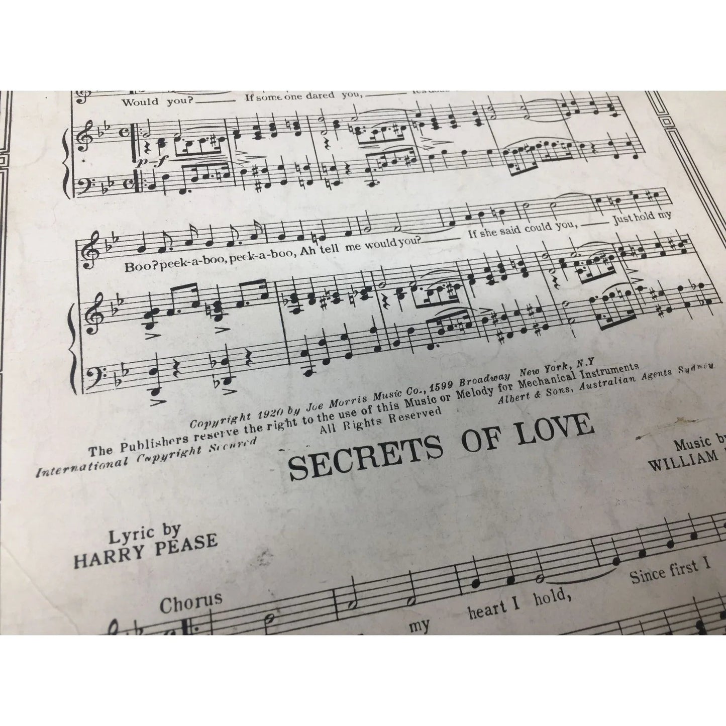 ''JEALOUS OF YOU'' ANTIQUE SHEET MUSIC BOOK - A+ Stuff - SHEET MUSIC - A+ Stuff