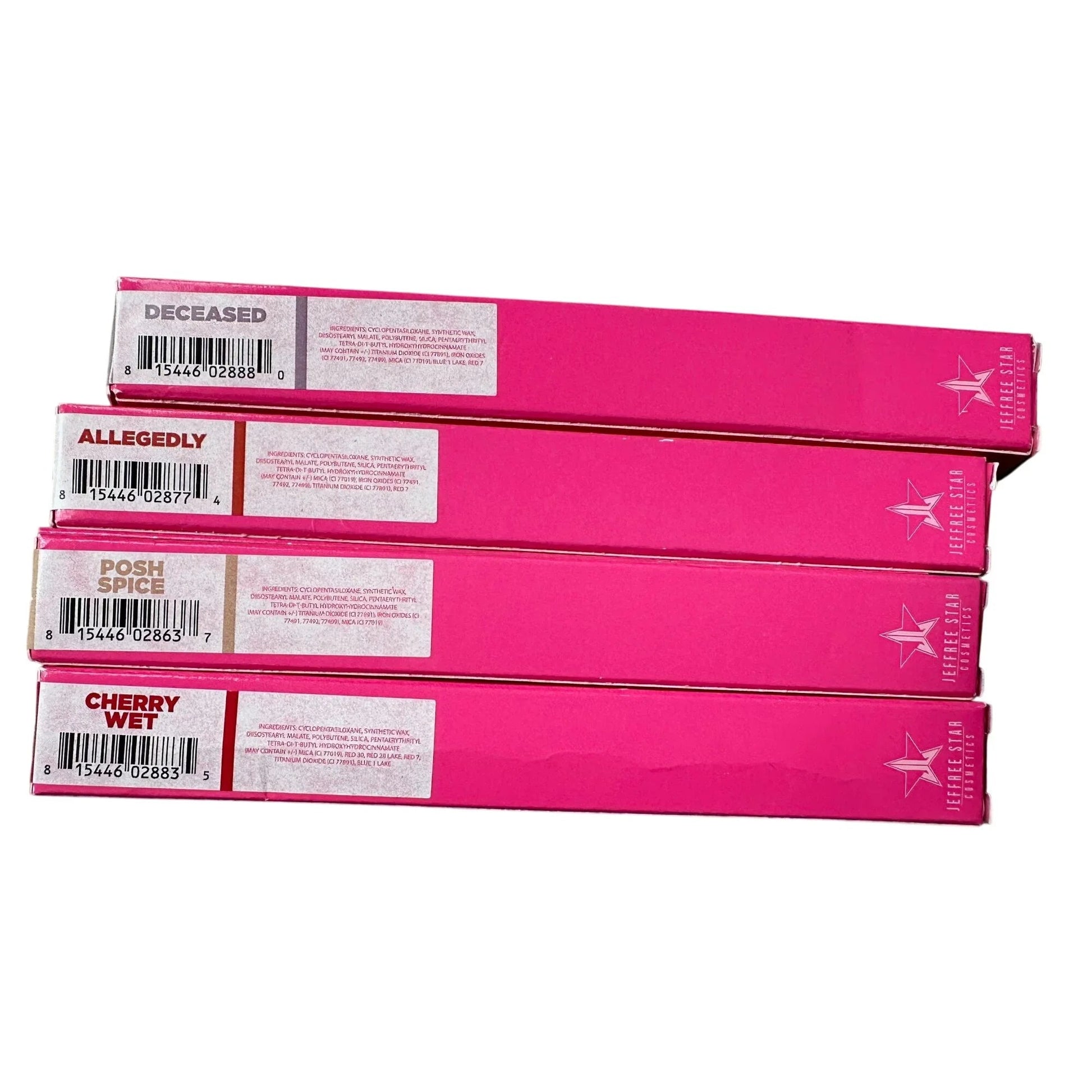 Jefree Star Lip Liner Bundle (4 NIB Colors) Posh Spice - Cherry Wet - Allegedly - Deceased - Jeffree Star - A+ Stuff