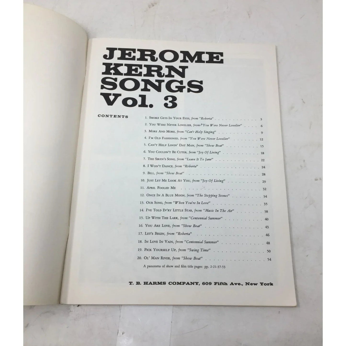 Jerome Kern Songs Vol. 3 T. B. Harms Company Vintage Sheet Music - A+ Stuff - Sheet Music - A+ Stuff