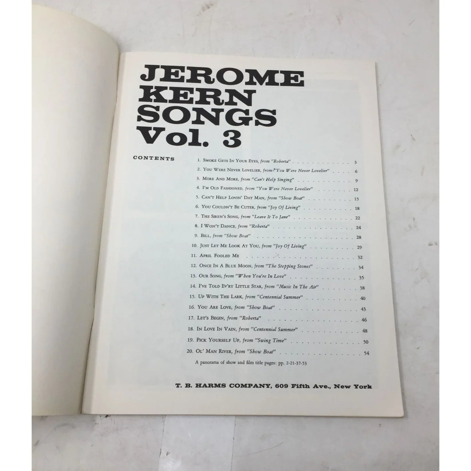 Jerome Kern Songs Vol. 3 T. B. Harms Company Vintage Sheet Music - A+ Stuff - Sheet Music - A+ Stuff