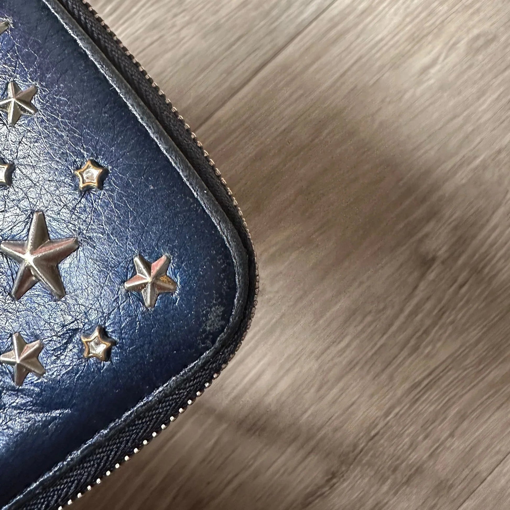 Jimmy Choo Blue Star Studded Long Wallet - A+ Stuff
