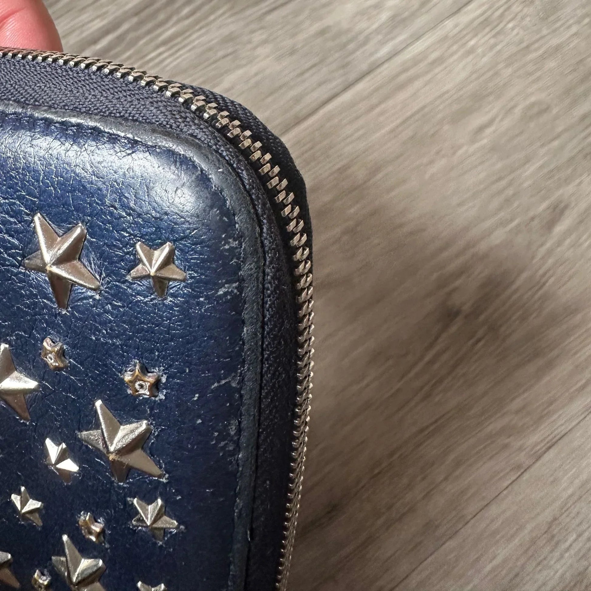 Jimmy Choo Blue Star Studded Long Wallet - A+ Stuff