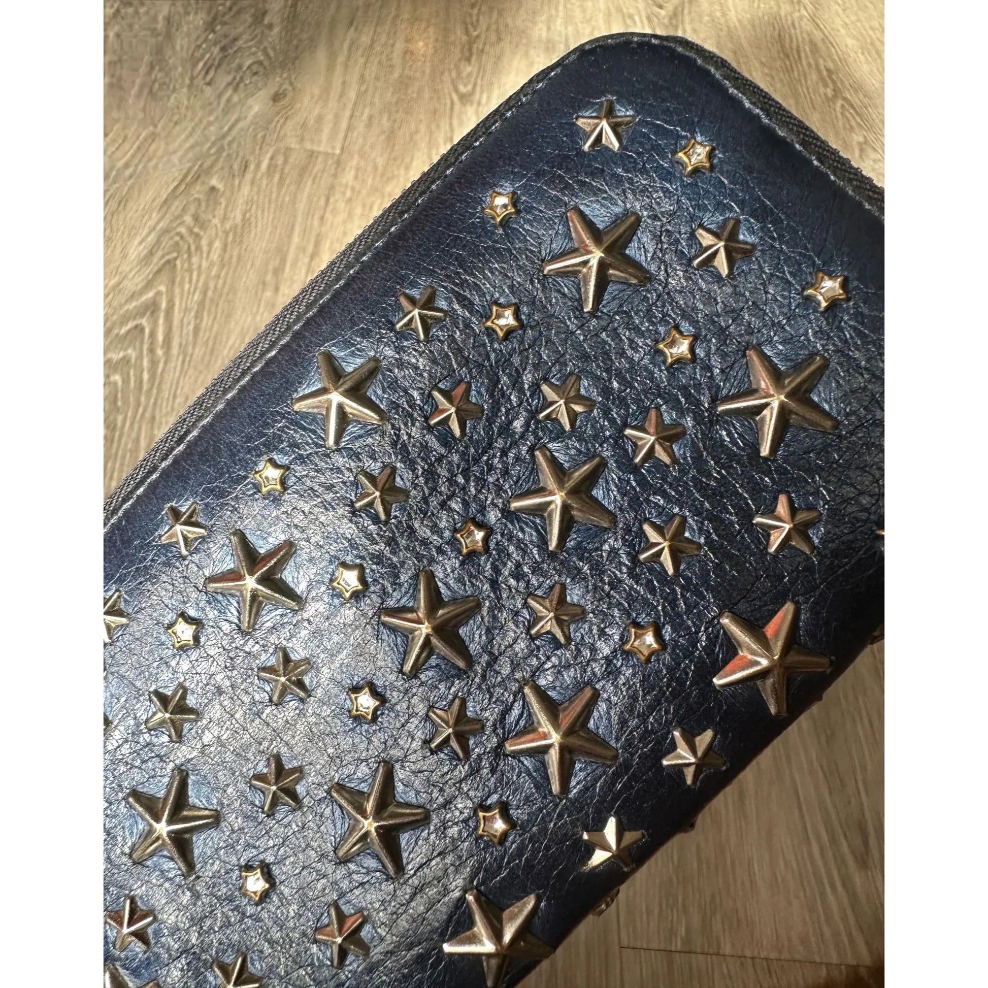 Jimmy Choo Blue Star Studded Long Wallet - A+ Stuff