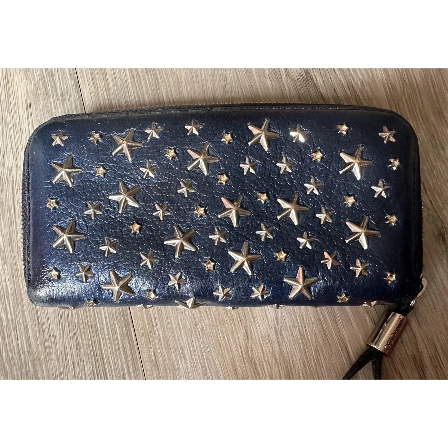 Jimmy Choo Blue Star Studded Long Wallet - A+ Stuff
