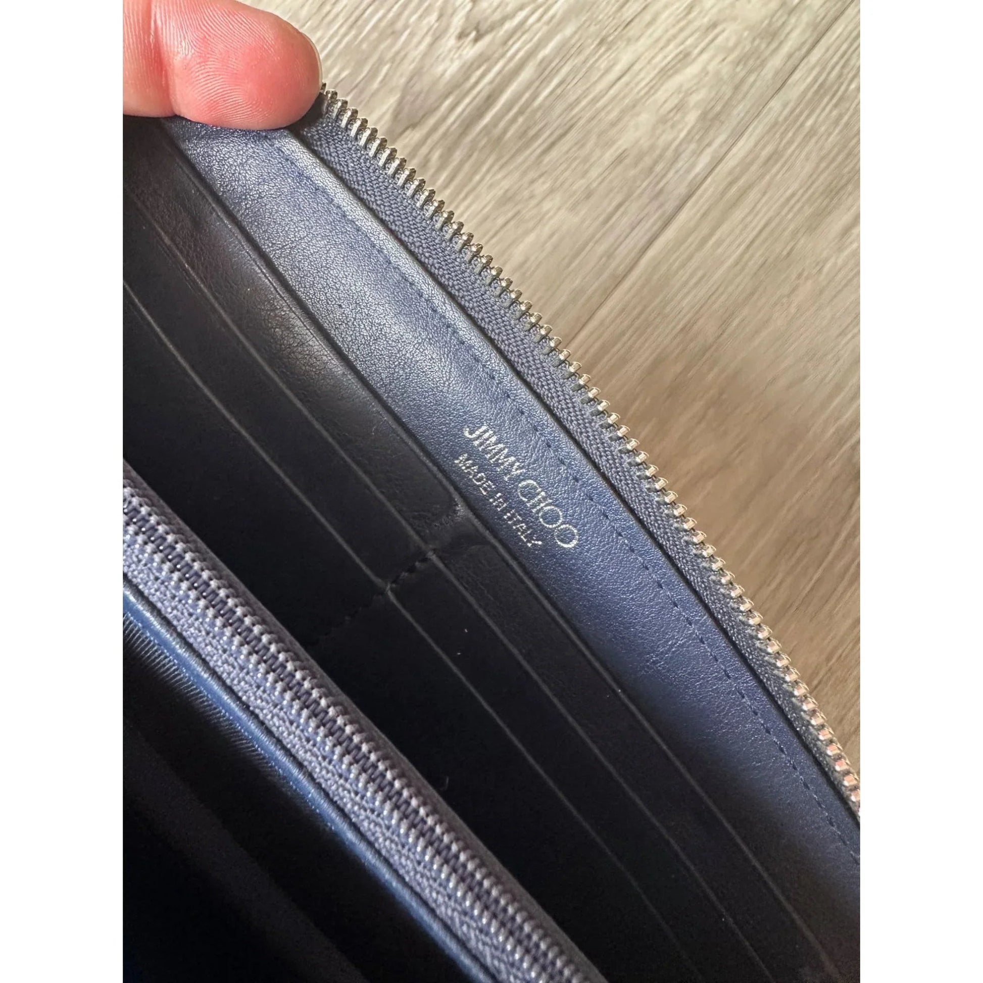 Jimmy Choo Blue Star Studded Long Wallet - A+ Stuff