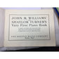 ''John M Williams and Shaylor Turners Very First Piano Book'' - A+ Stuff - SHEET MUSIC - A+ Stuff