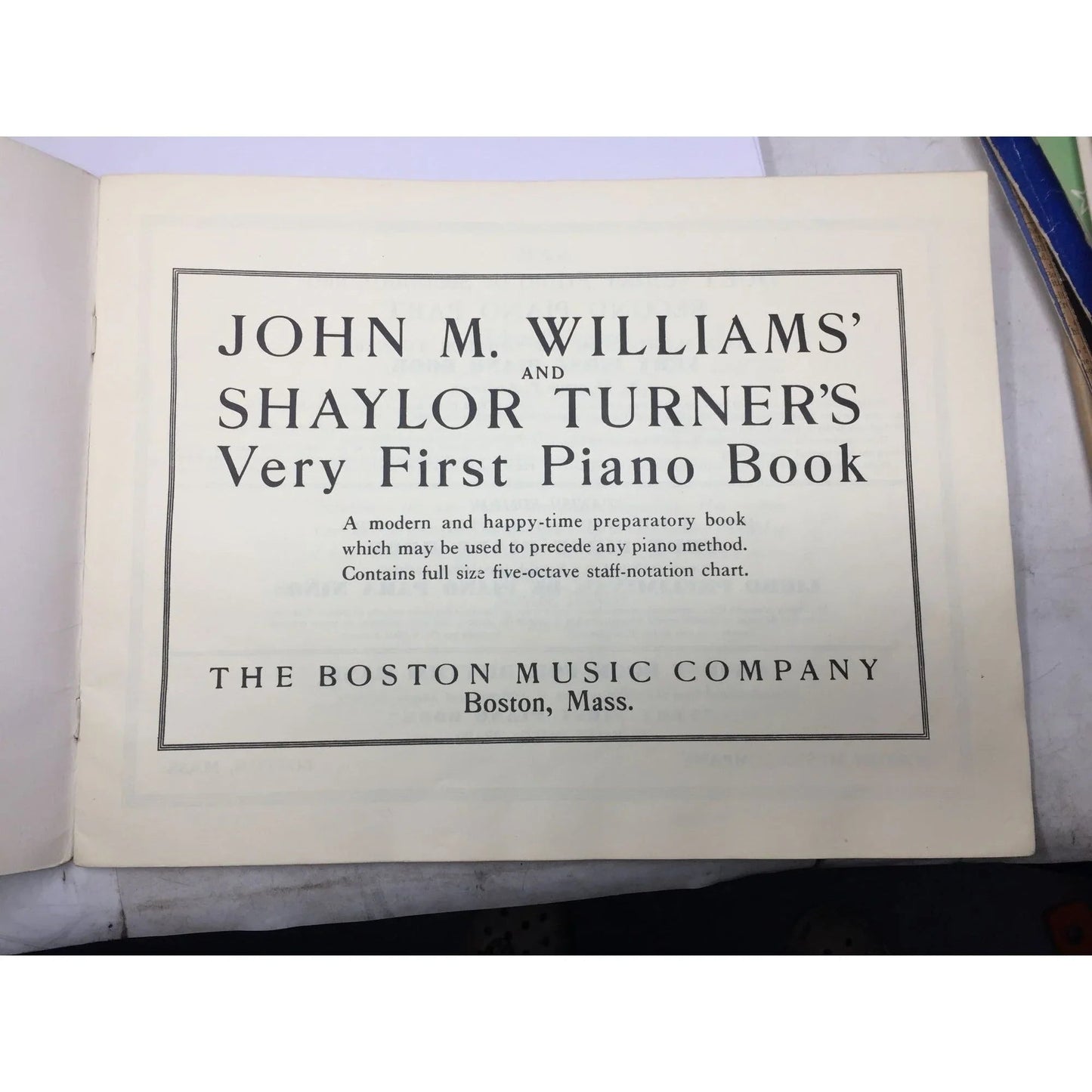 ''John M Williams and Shaylor Turners Very First Piano Book'' - A+ Stuff - SHEET MUSIC - A+ Stuff