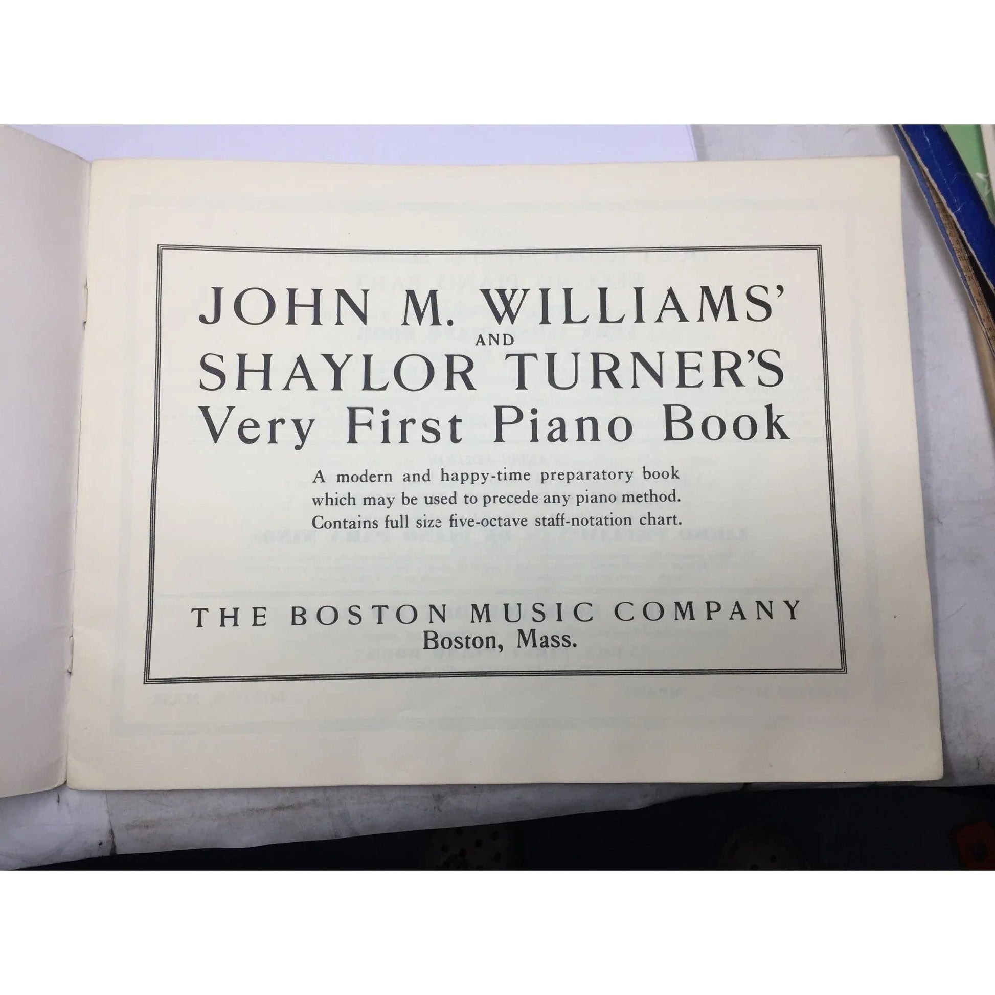 ''John M Williams and Shaylor Turners Very First Piano Book'' - A+ Stuff - SHEET MUSIC - A+ Stuff